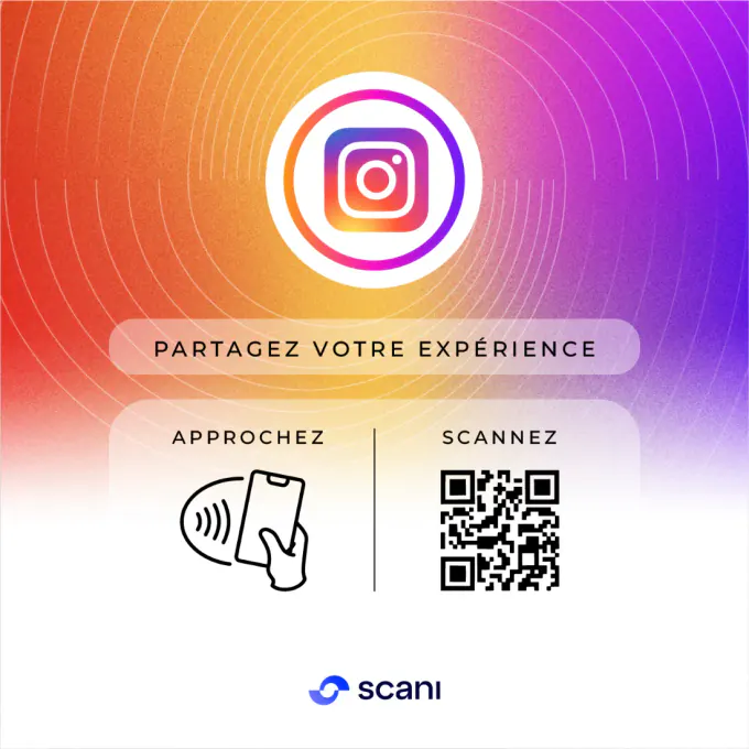 Carte NFC instagram